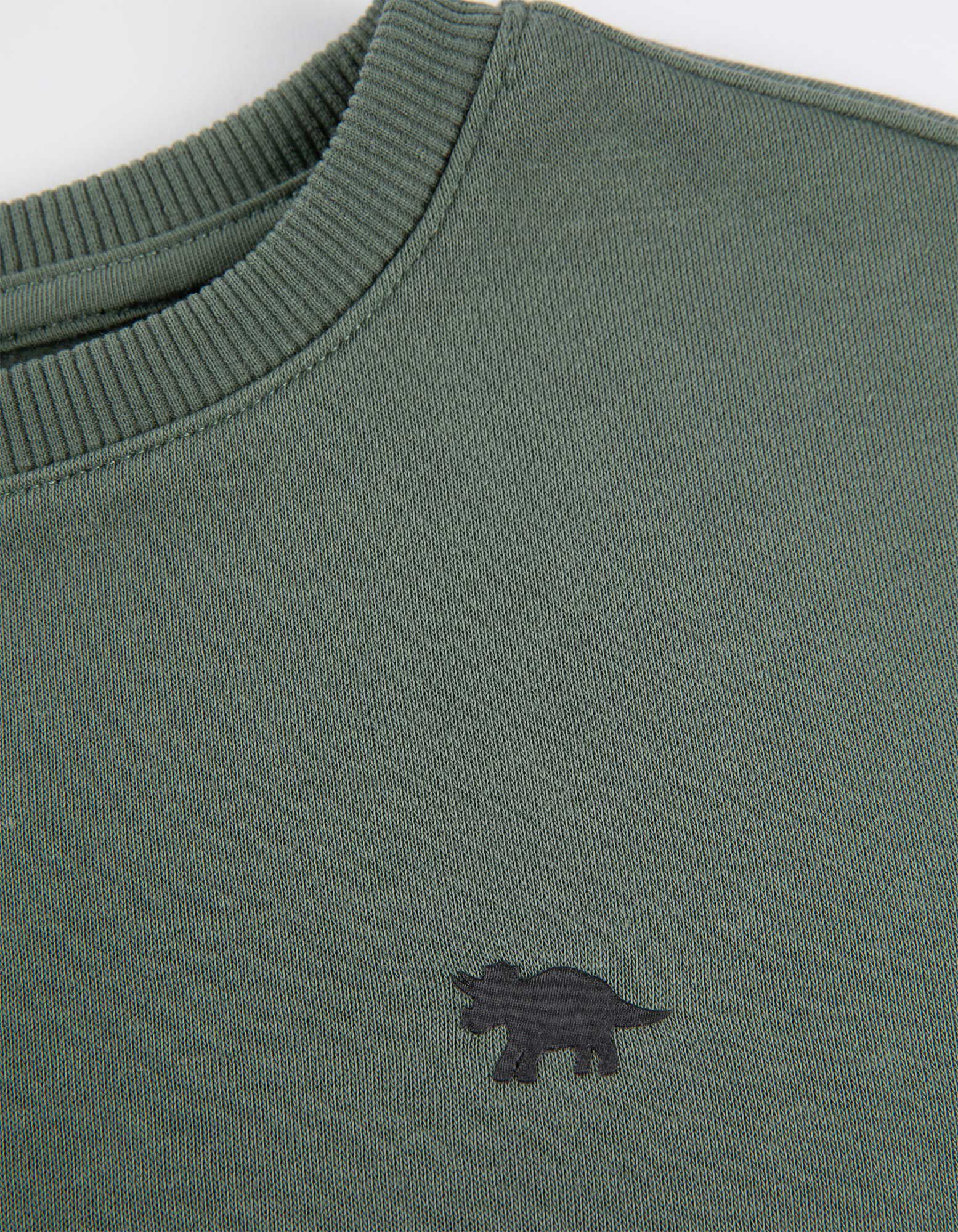 Sweatshirt - einfarbig - dunkelgrün - Takko Fashion