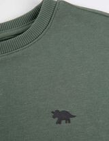 Dukserica - jednobojna - tamno-zelena