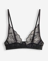 T-Shirt-BH - ungef&uuml;tterte Cups - Schwarz