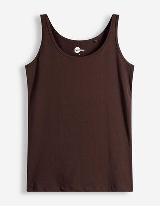 Top - Stretchanteil - Dunkelbraun