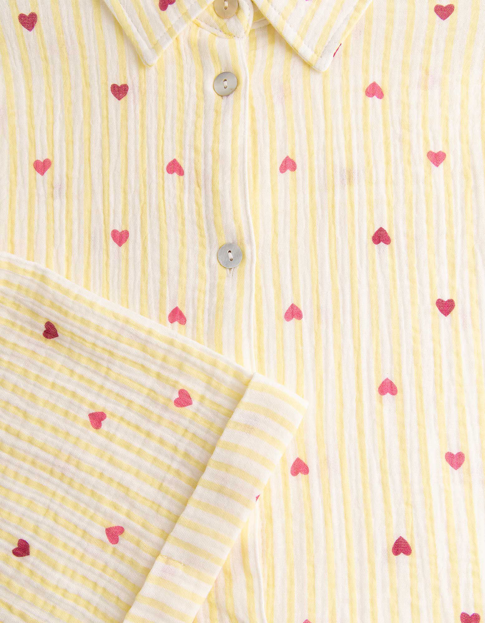 Bluse - Dreiviertel&auml;rmel - hellgelb