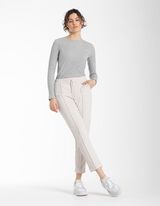 Tričko s dlh&yacute;mi ruk&aacute;vmi - Rebrovan&aacute; &scaron;trukt&uacute;ra - seda