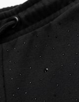 Joggingové kalhoty - Ozdobné kamínky - cerná