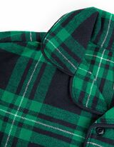 Pyjama set van sweatshirt en broek - Knoopsluiting - donkerblauw