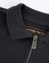 Polo majica - Zadrga - temno siva