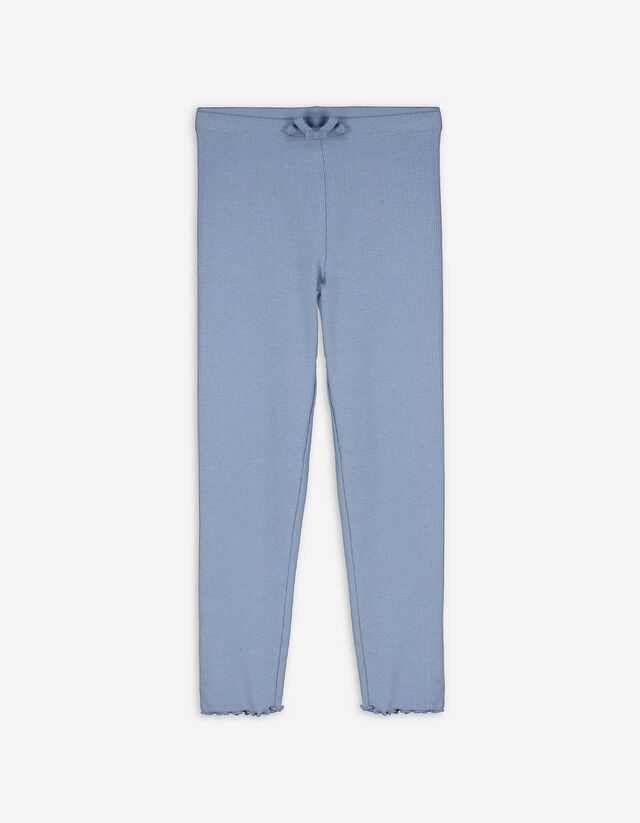 Leggings - Rippenstruktur - hellblau