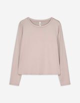 Langarmshirt - Slim Fit - beige