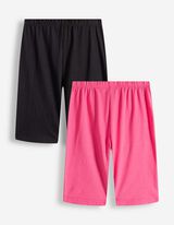 Radlerhose - 2er-Pack - pink