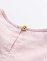 Blusentop - Leinen - Rosa