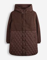 Steppjacke - Dunkelbraun
