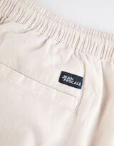 Pantaloncini cargo - Misto lino - beige