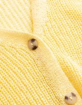 Gebreide top - Knoopsluiting - lichtgeel