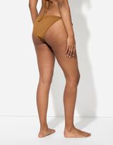 Slip de bikini - Unicolore - Brun