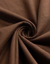 Tričko - Kulat&yacute; v&yacute;střih - hneda