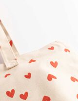 Beuteltasche - Herzen - rot