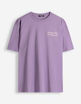 T-Shirt - R&uuml;ckenprint - dunkellila