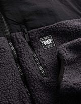 Teddyjacke - Color-Blocking - Dunkelgrau