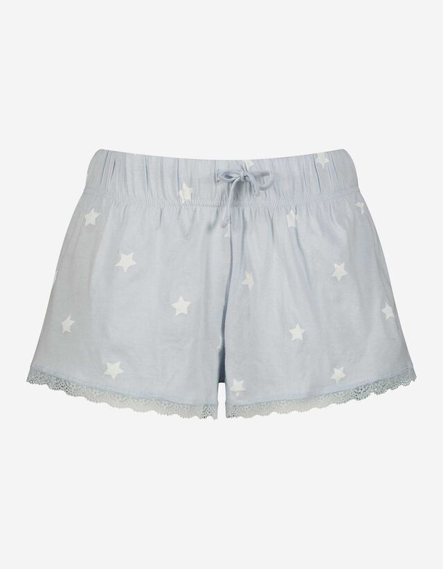Damen Pyjama-Shorts - Spitzenbesatz 