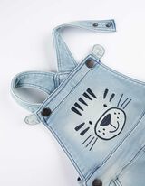 Tuinbroek - Borduursels - lichtblauw