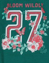 Dukserica - Sjajni print - tamno-zelena