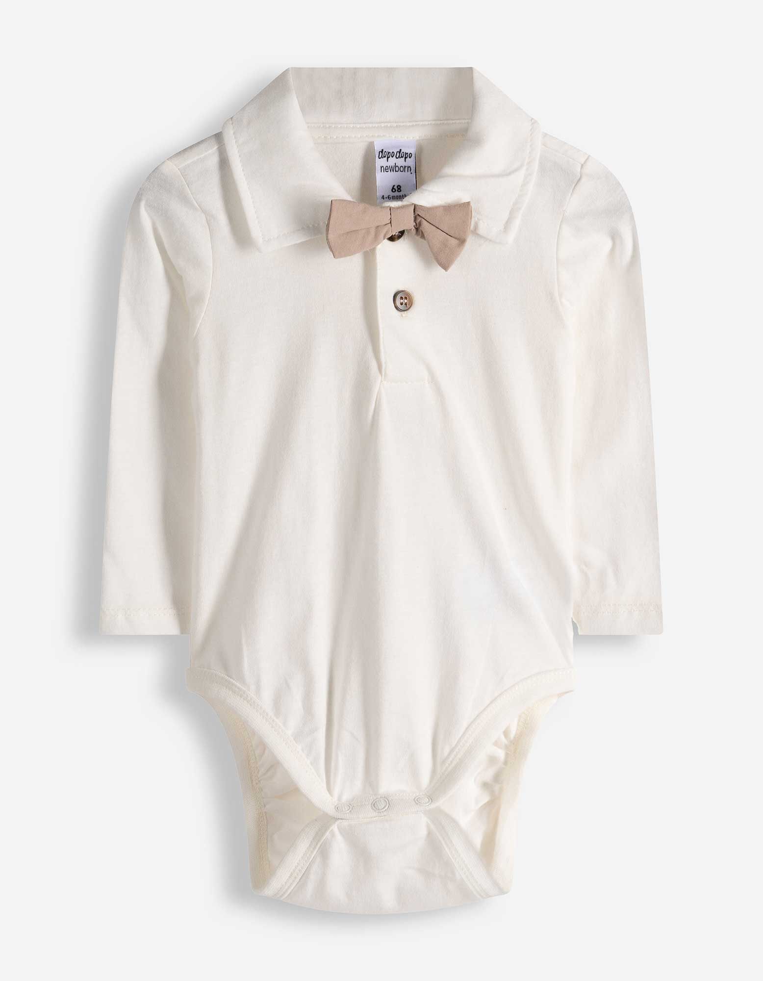 Hossz&uacute; ujj&uacute; body - Masnis r&aacute;t&eacute;ttel - feher