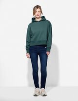 Hoodie - einfarbig - dunkelgr&uuml;n