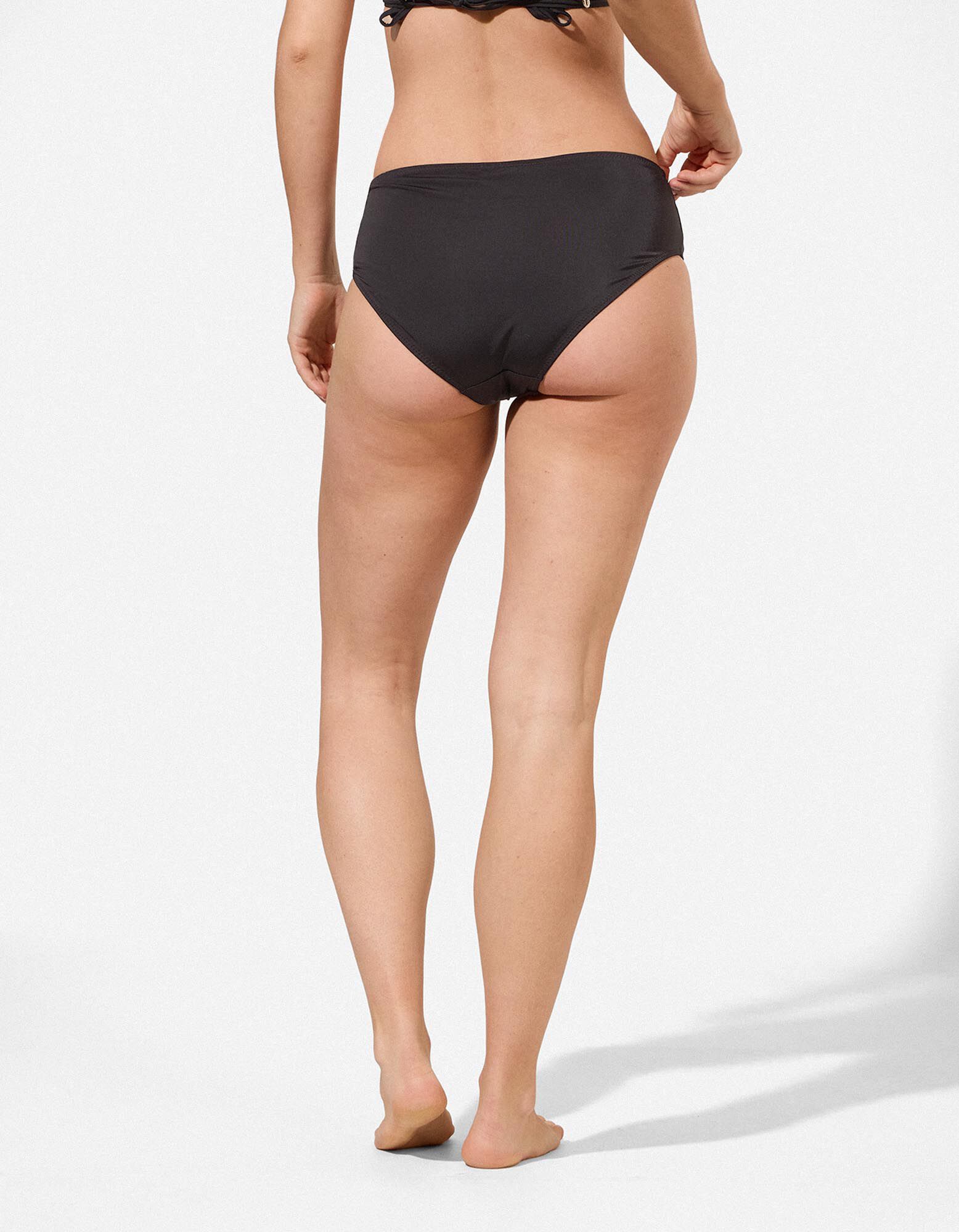 Slip de bikini - Unicolore - Noir
