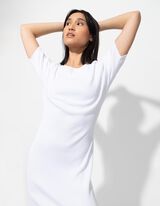 Abito a maglia - Scollo a barchetta - bianco