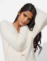 Kardig&aacute;n - K&ouml;t&ouml;tt ruha - feher