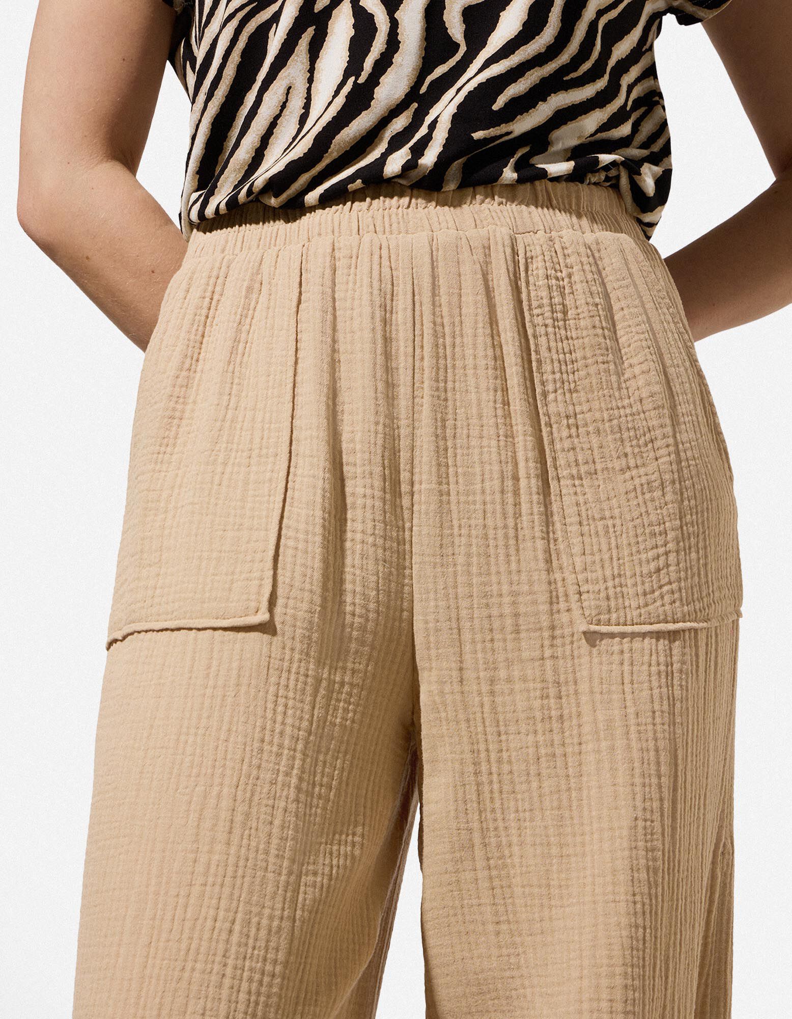 Palazzo - Musselin - Beige