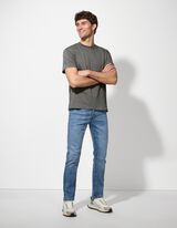 Tričko - Nadměrný střih Oversized Fit - tmave zelena