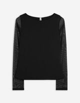 Longsleeve - Mesh - zwart