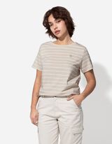 T-shirt - Broderies - Beige