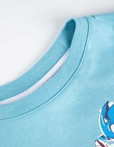 koszulka z długim rękawem - Sonic - jasny niebieski