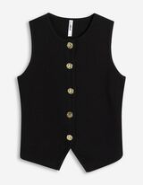 Cardigan - Knopfleiste - schwarz