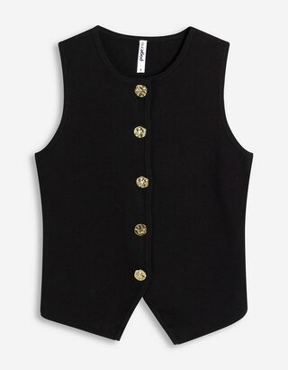 Cardigan - Knopfleiste - schwarz