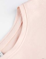 Bluză de corp cu mânecă lungă - Imprimeu sclipici - Roz