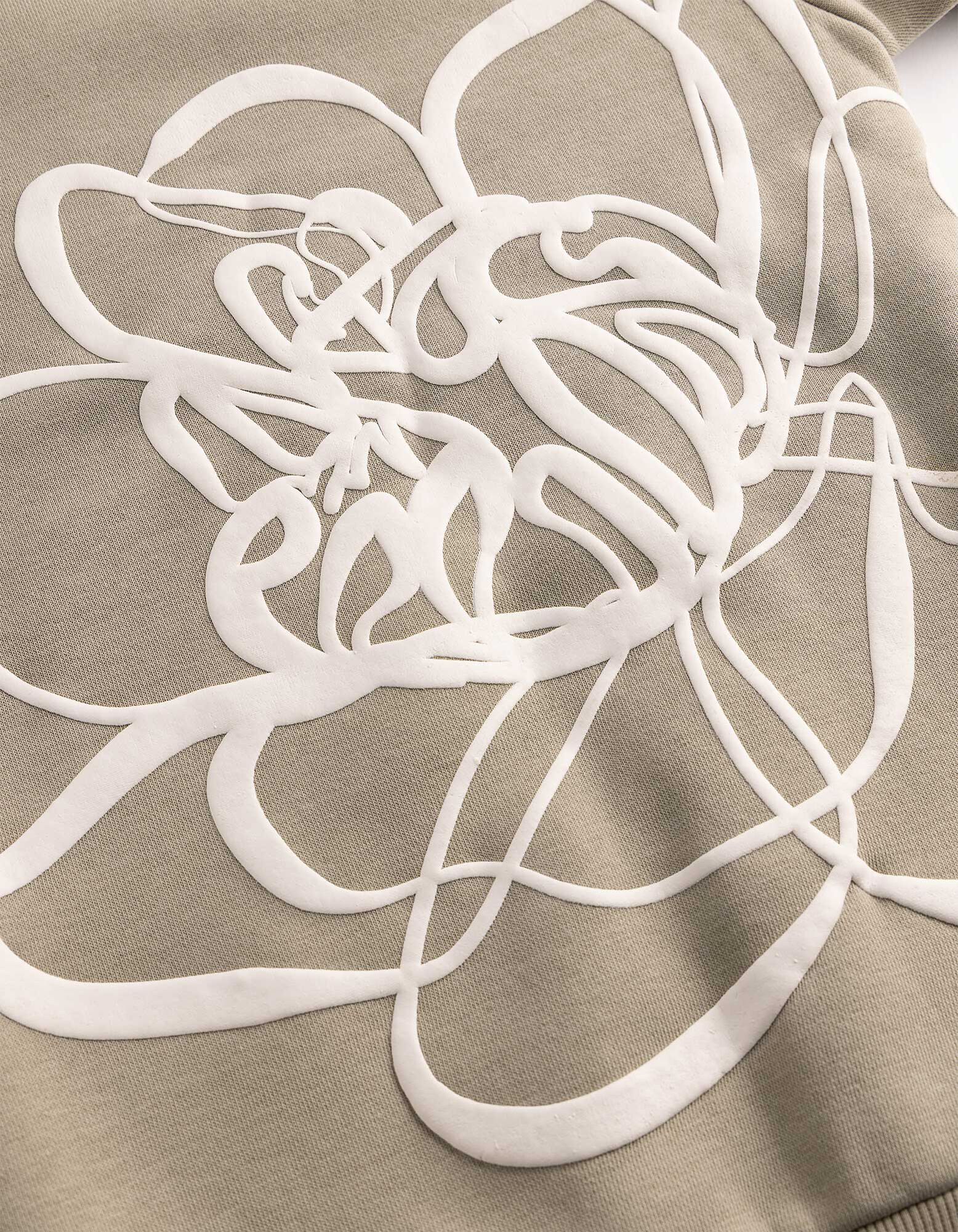 Hoodie - Print - Hellgr&uuml;n