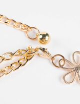 Kette - Florales Muster - goldfarben