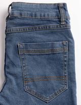 Dž&iacute;nov&eacute; &scaron;ortky - středně modr&yacute; denim - modra