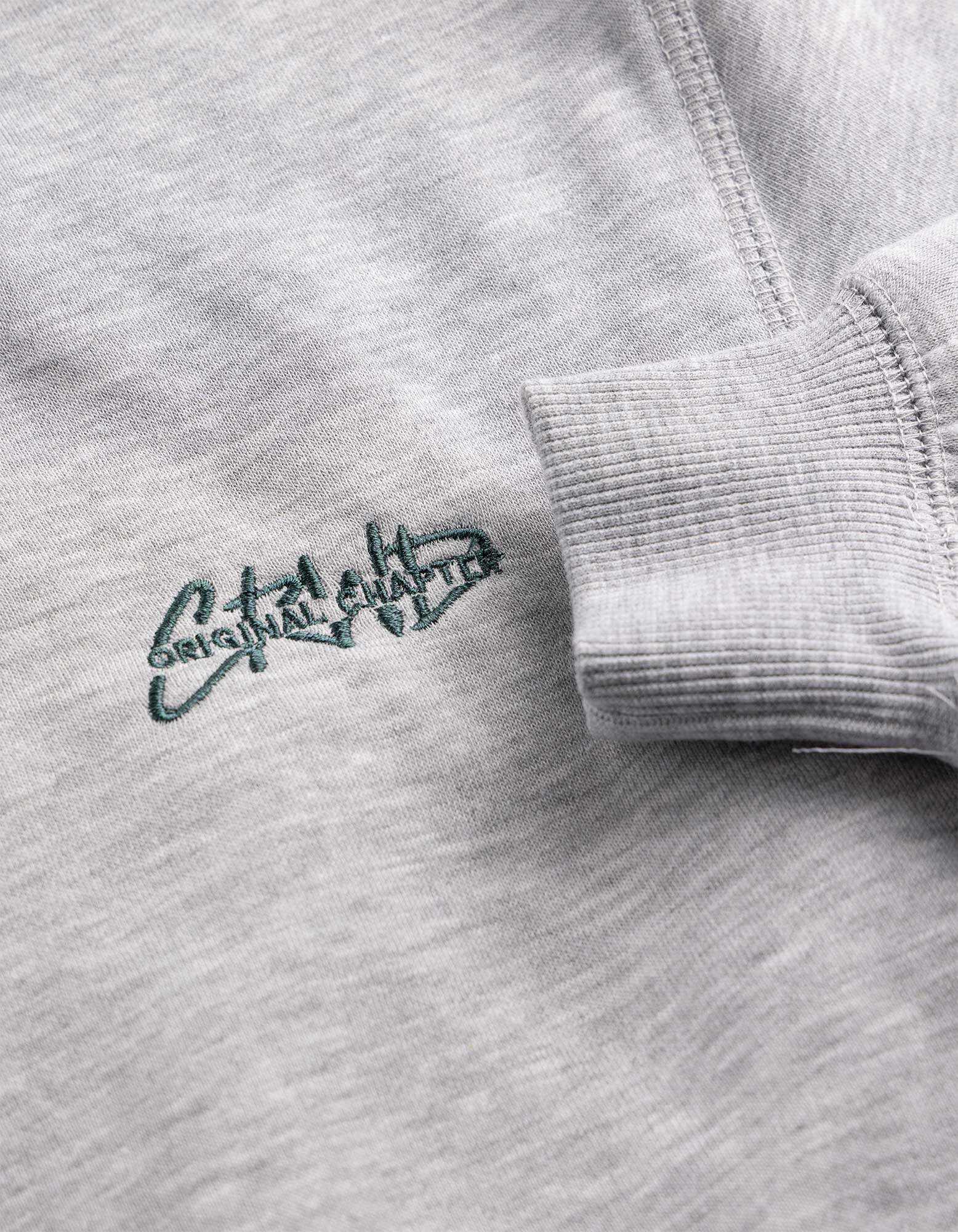 Hoodie - 3D-Applikation - Hellgrau