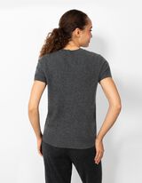 Strickshirt - Kaschmir - dunkelgrau