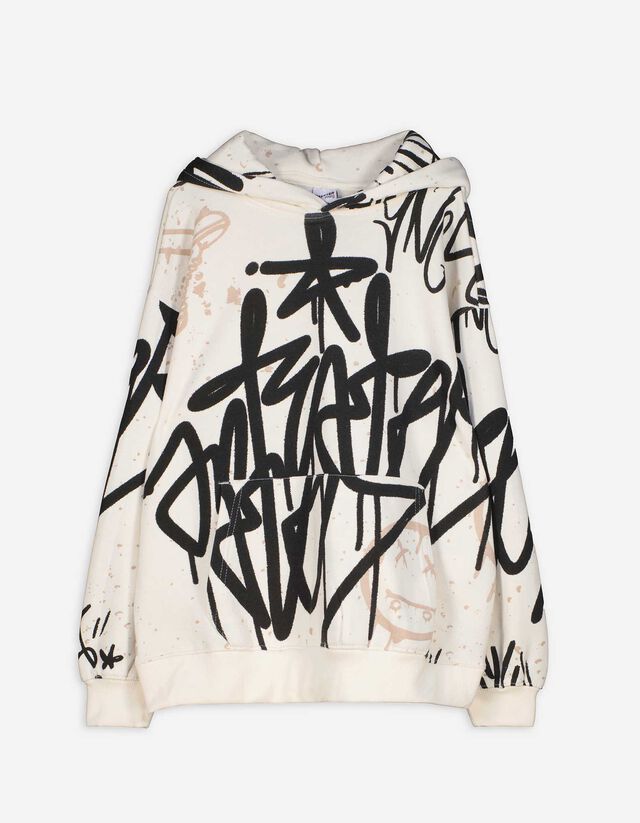 Hoodie - Oversized Fit - beige