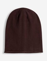 Beanie - einfarbig - Braun