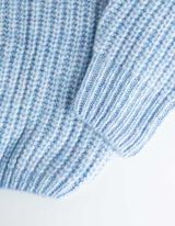 Trui - Grof breisel - lichtblauw