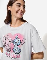 Tričko - Lilo a Stitch - biely