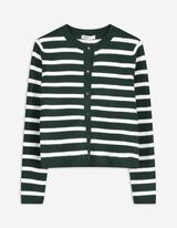 Cardigan - Patte de boutonnage - Vert