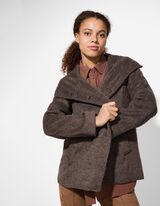 Giacca Caban - Effetto lana - marrone