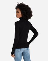 Pulover - Viskozna me&scaron;anica - crna