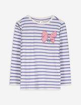 Pyjama Set aus Shirt und Hose - Mustermix - bronzefarben